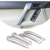 ABS Garniture de poignée de porte intérieure de voiture 4 pièces Compatible pour Toyot@ Land Cruiser Prado FJ150 150 2010 2011 2012 2013 2014 2015 2016 2017 2018 2019 Intérieur de voiture