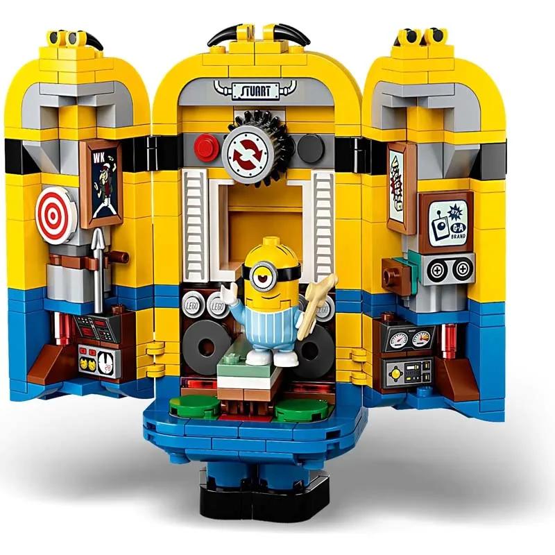 Toys Despicable Me Mini Cute Play Puzzle Built Minion Building Block Brick Compatible 75551 DIY Model Decorations Kids Gift