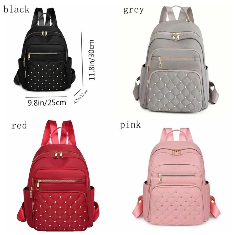 Fashion Classic Vintage Backpack Multiple Pockets Adjustable Straps Travel Bag Elegant Women Backpack Girls