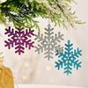 Colorful Pvc Snowflake Decorations For Christmas Trees Pack Of Six Festive Holiday Decor