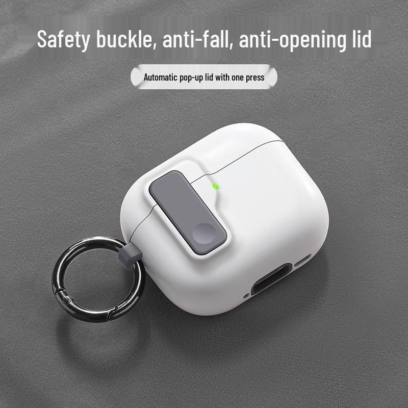 Custodia protettiva per AirPods 4/Pro 2/3 con fibbia