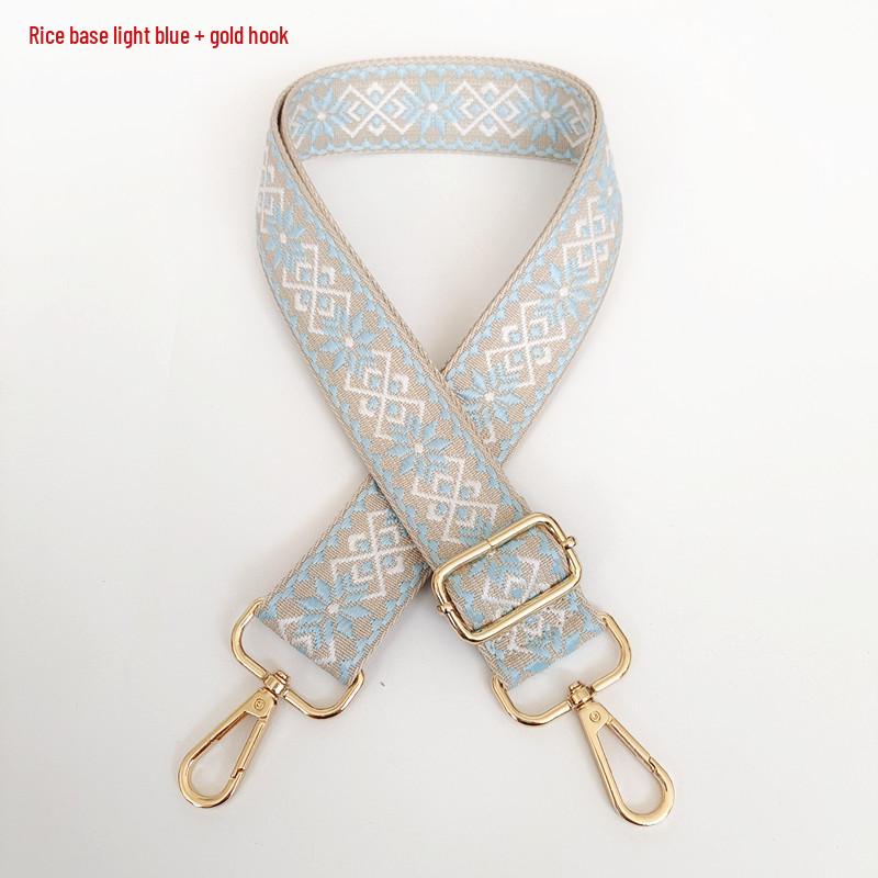 3.8cm Wide Diamond Jacquard Crossbody Strap for Bags and Backpacks.