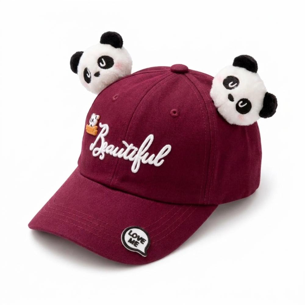 Berretto da Baseball Panda Versatile Traspirante con Visiera Carino per Ragazzo Ragazza Cappello da Sole Per l'Estate all'Aperto