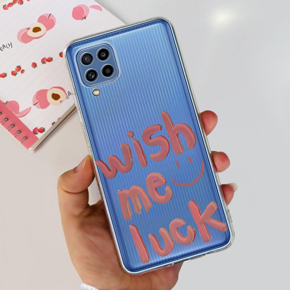 For Samsung M32 Case Galaxy M32 SM-M325F Cover Cute Fashion Flower Cartoon Soft Cases For Samsung M22 F22 M52 5G SM-M526B Bumper
