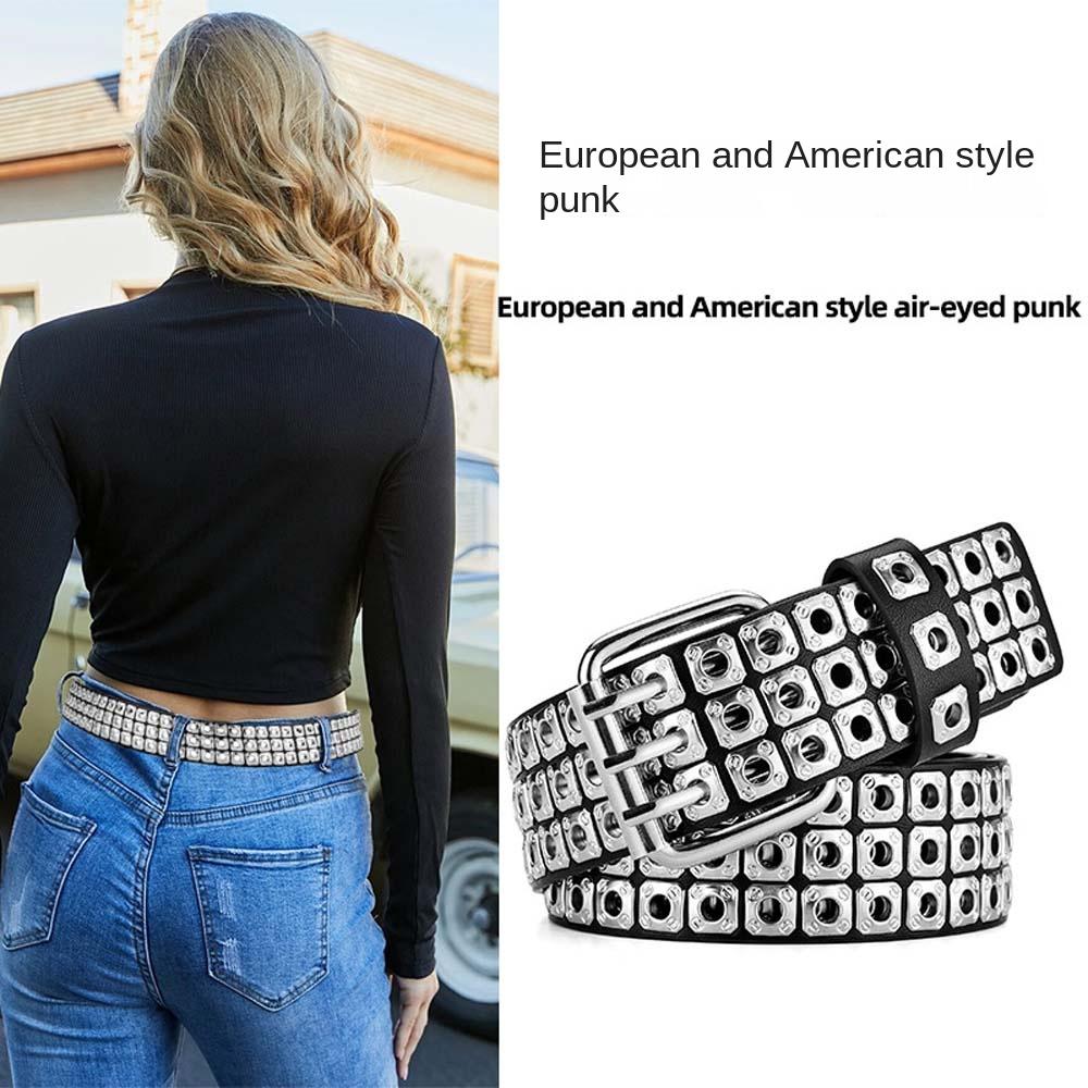 Belt Accessories Unisex Gothic Waist Strap Jeans Belt Wide Belt for Girdles Gifts