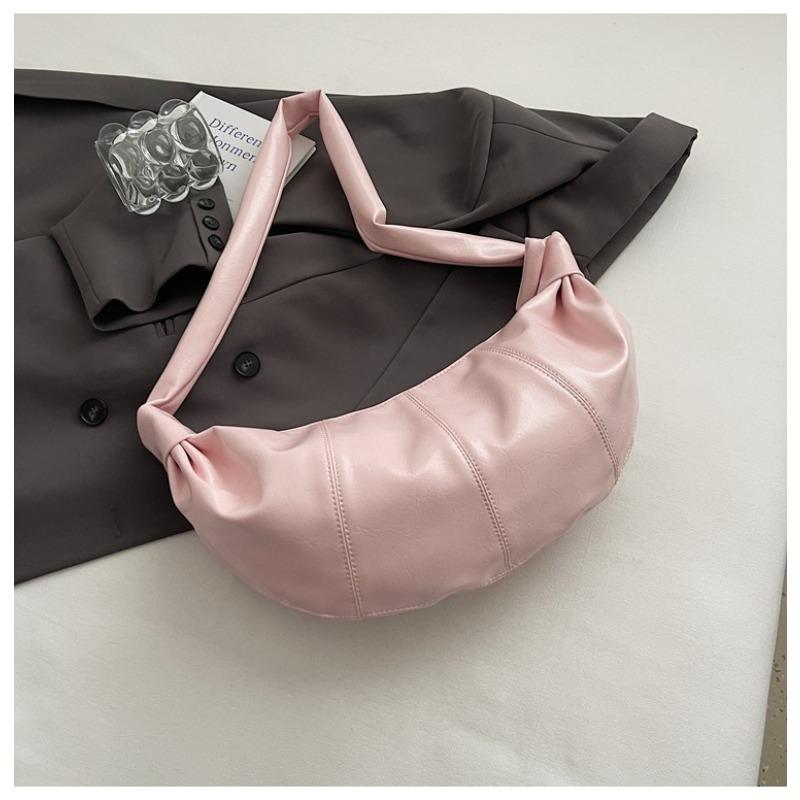 Soft Leather Shoulder Bag Crescent Armpit Bag New Horn Dumpling Bag Large Capacity Minimalist Lazy Wind Messenger Bag