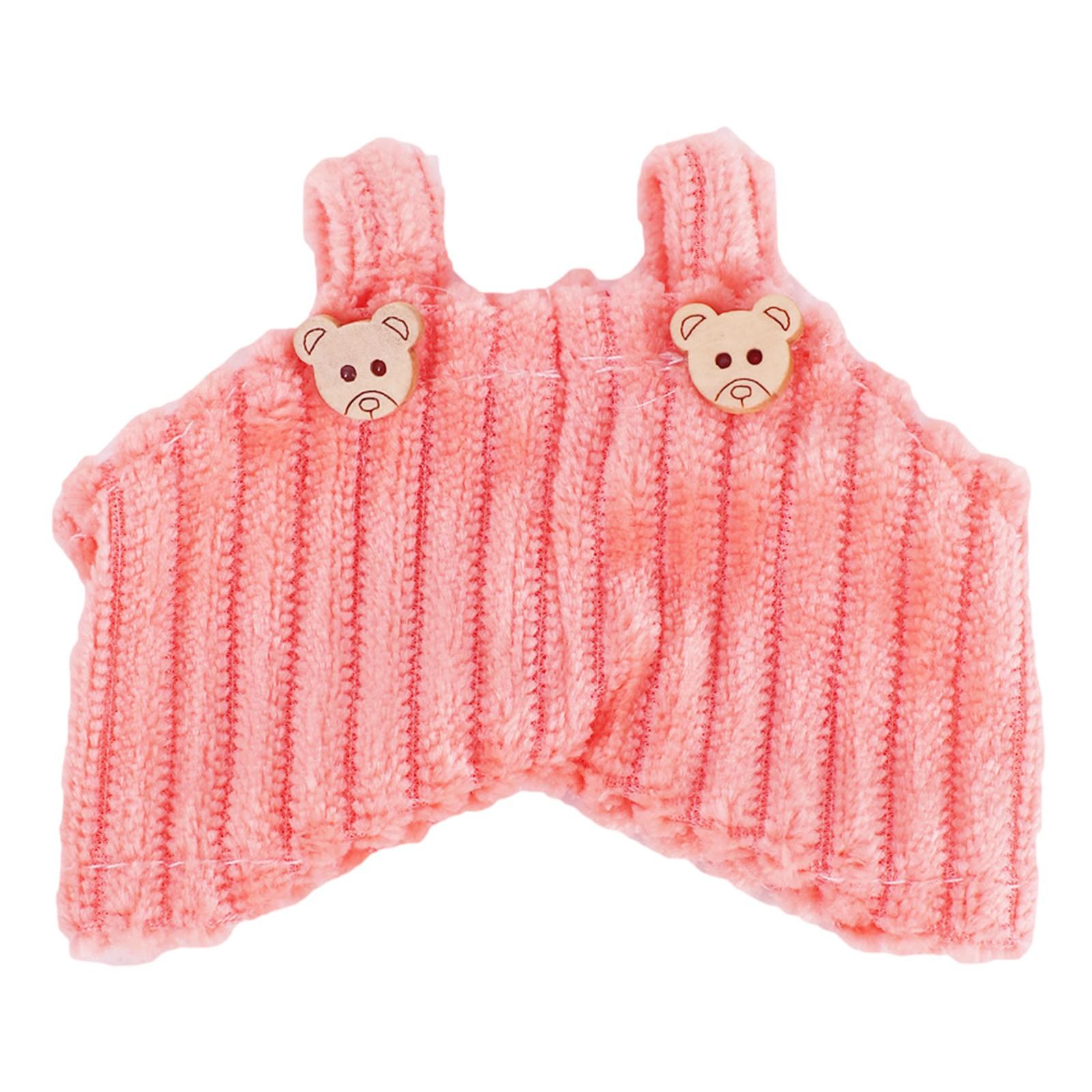 

17 см виниловая плюшевая кукольная одежда допаминовый цвет шерстяной комбинезон аксессуары кукольная одежда One Size розовый