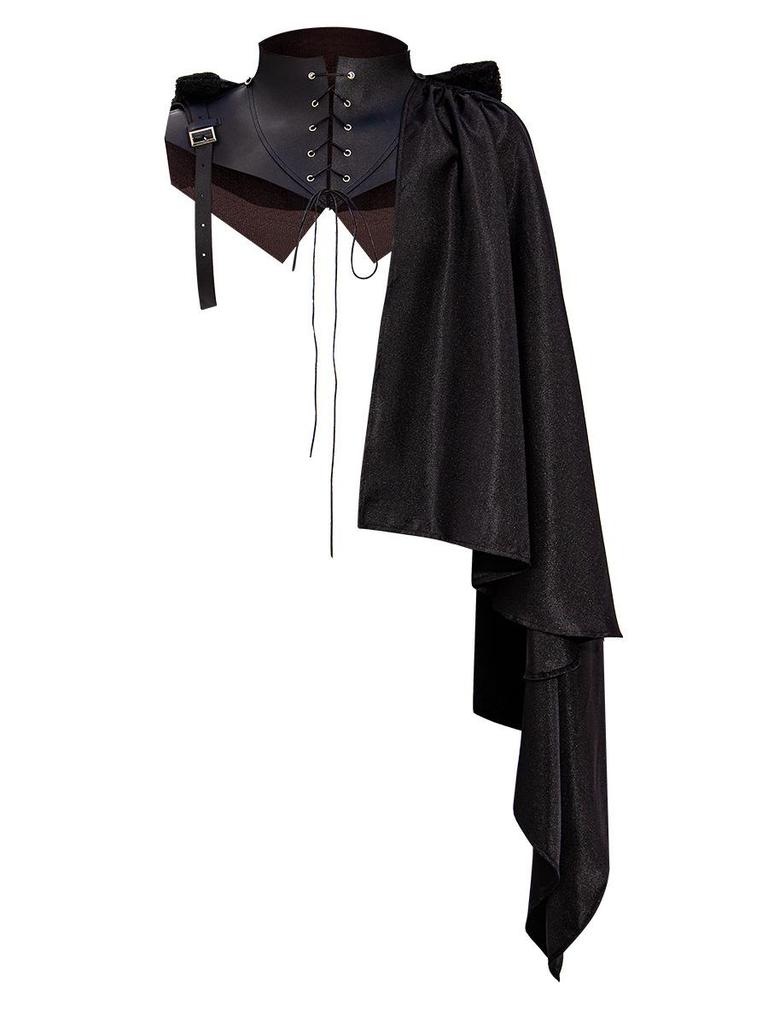 Men's Medieval Vampire Demon Costume Shawl - Halloween, Cosplay, Stage Performance, Party Cloak Cape