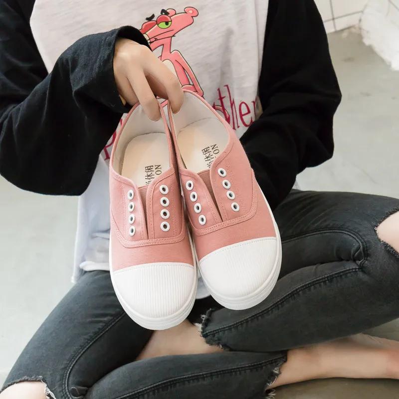 Fashion Autumn Loafers Canvas Shoe Sneakers for Women Shoes Breathable Women's Casual Shoes Lace Up WomanWhite Shoes Flats