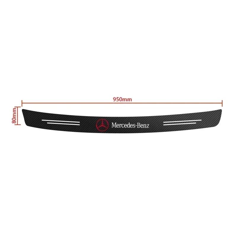 

Hot W204 2025 For Benz AMG Carbon Fiber Car Trunk Rear Bumper Sticker Guard Plate Protector For Mercedes Benz W212 W213 W205 W17