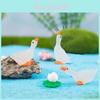Luminous Swan Resin Miniature Creative Garden Ornament Glow In The Dark Animal Decoration