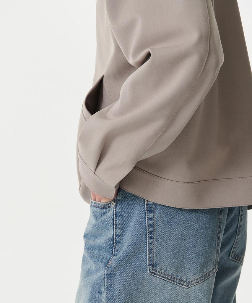 Musinsa Standard Relaxed Minimal Jacket [Light Beige]
