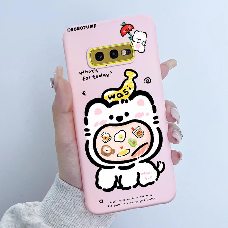 For Samsung Galaxy S10e Phone Case Flower Girls Design Soft Silicone TPU Back Housing for Galaxy S10E S10 E SM-G970F/DS Covers