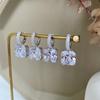 Tancise 925 Sterling Silver Zircon Earrings Drop Earrings For Women Wedding Party Gifts