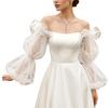 Bridal Arm Sleeves Flared Sheer Bishop Sleeve Design Perfect Pairing With Various Gowns