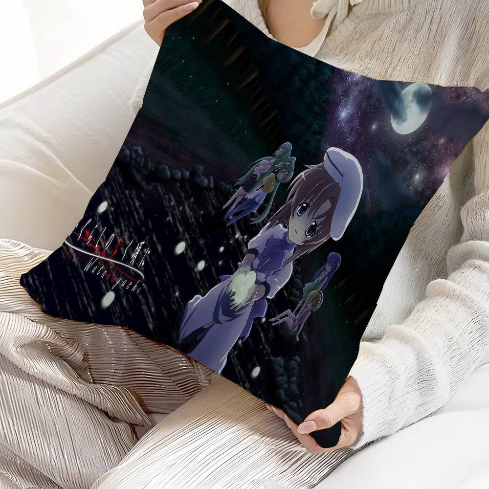 Higurashi no Naku Koro ni Maple Design Cushion Cover Happy Autumn Harvest decor Holiday Decorati Pillow Cover
