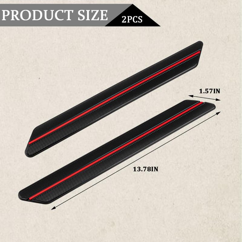 Universal Truck Car 2PCS Bumper Protector Strips Rubber Anti Scratch Guard Protective Corners for Exterior Protection