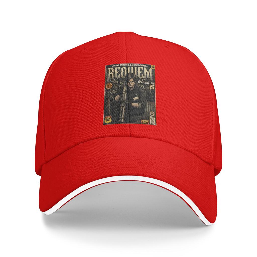 Residents Evils 9 Requiem Leon Retro Vintage Comic Cover Art Baseball Cap Spring Stylish Trucker Hat Men Outdoor Baseball Caps