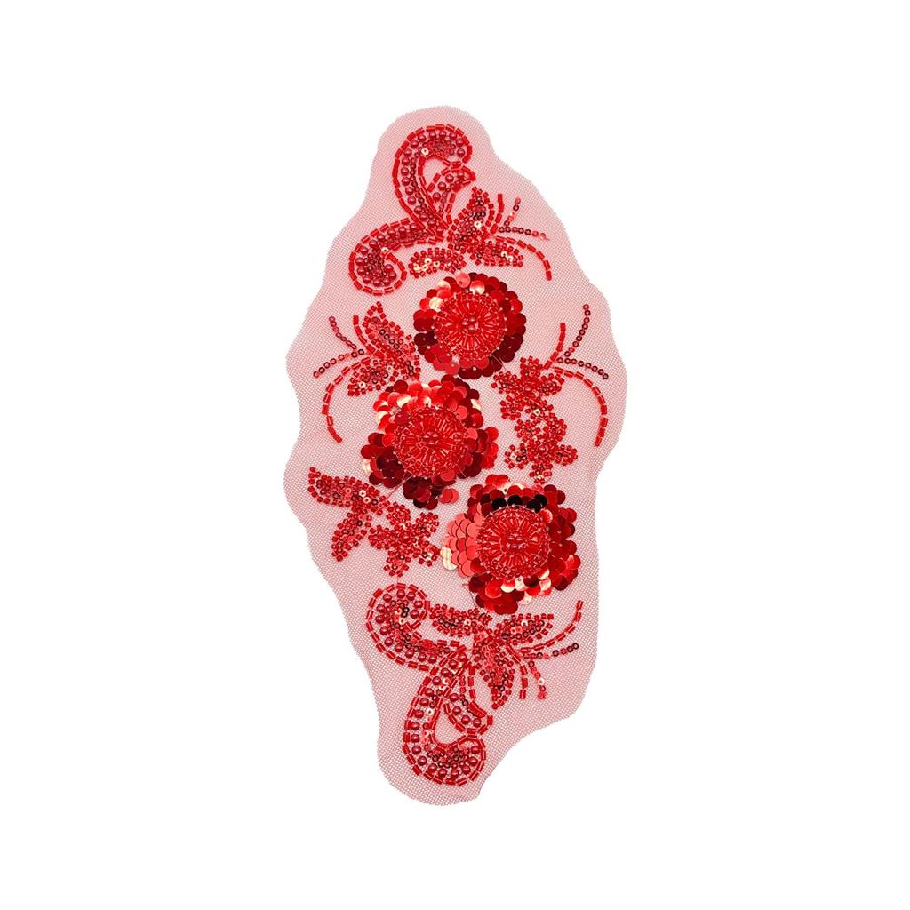 Heavy Industry Wedding Dress Accessories Accessories Cloth Stickers Accessories Mesh Handmade Beaded Sequins Floral Decal Accessories