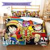 Luffy D 3pcs Bedding Set, Digital Printed Duvet Cover, No Insert, Kids Gift, Large Size -HYQ53