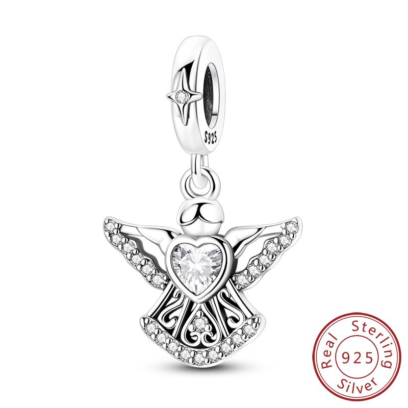 Charms Original Copper Gold Ballet Shoes Bow Angel Heart Cross Charm Bead Fit Bracelet Bangle Pendant Woman Jewelry