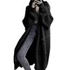 Women Long Cardigan Sweater Coat Open Front Mid-length Knitting Coat with Pockets Fall Winter Outwear