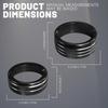 3PCS Air Conditioner Switch Button Knob Cover, Aluminum Alloy Knob Ring Trim Cover, Climate Control Knob Covers, Auto Decor Accessories Fit for Dodge