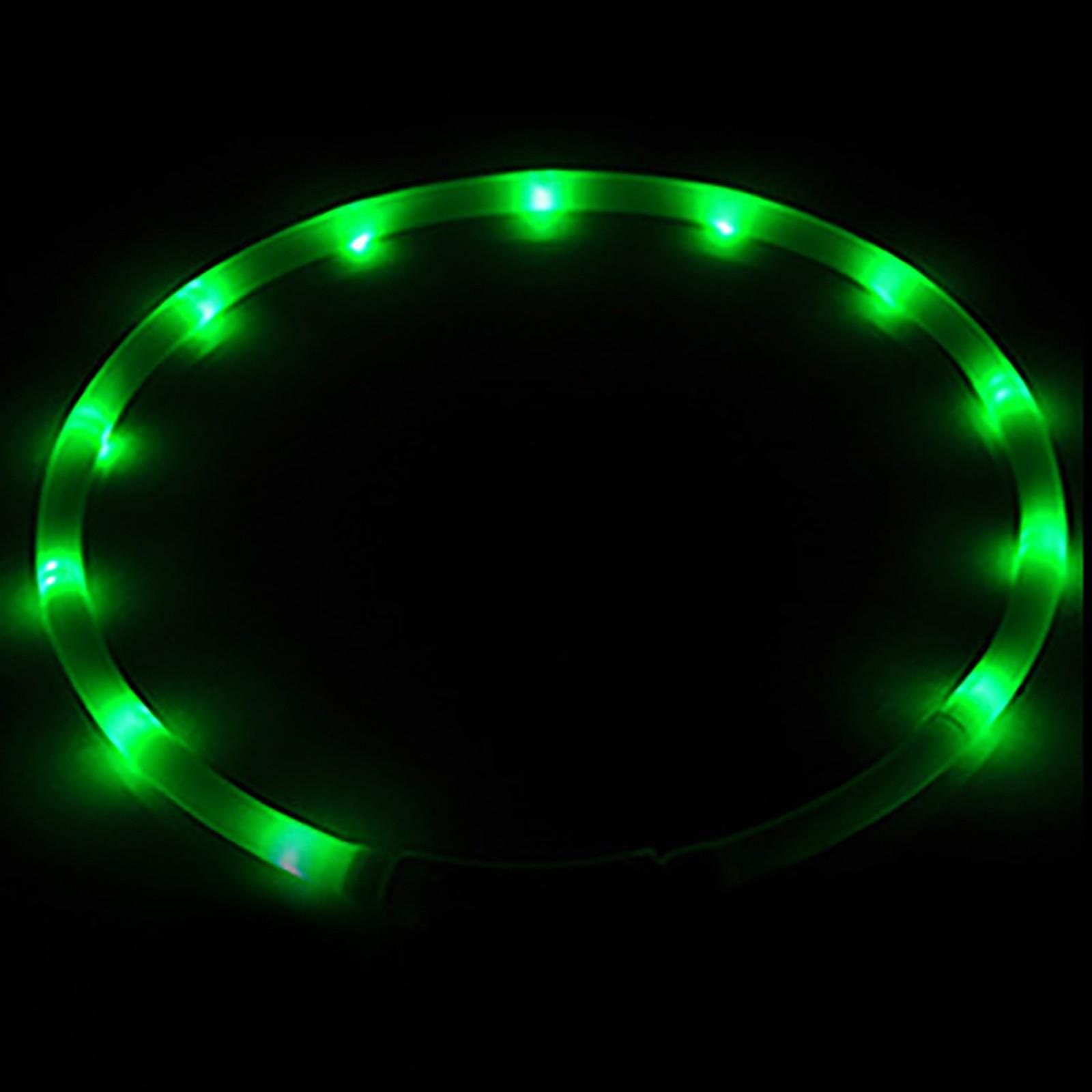 

Led Luminous Collar Usb Charging Dog Color 12 Led Lights зелений