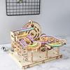 3D Wooden Mechanical Ball Bearing Track Puzzle - DIY Assembly STEM Educational Building Kit Birthday Gift For Kids Adults