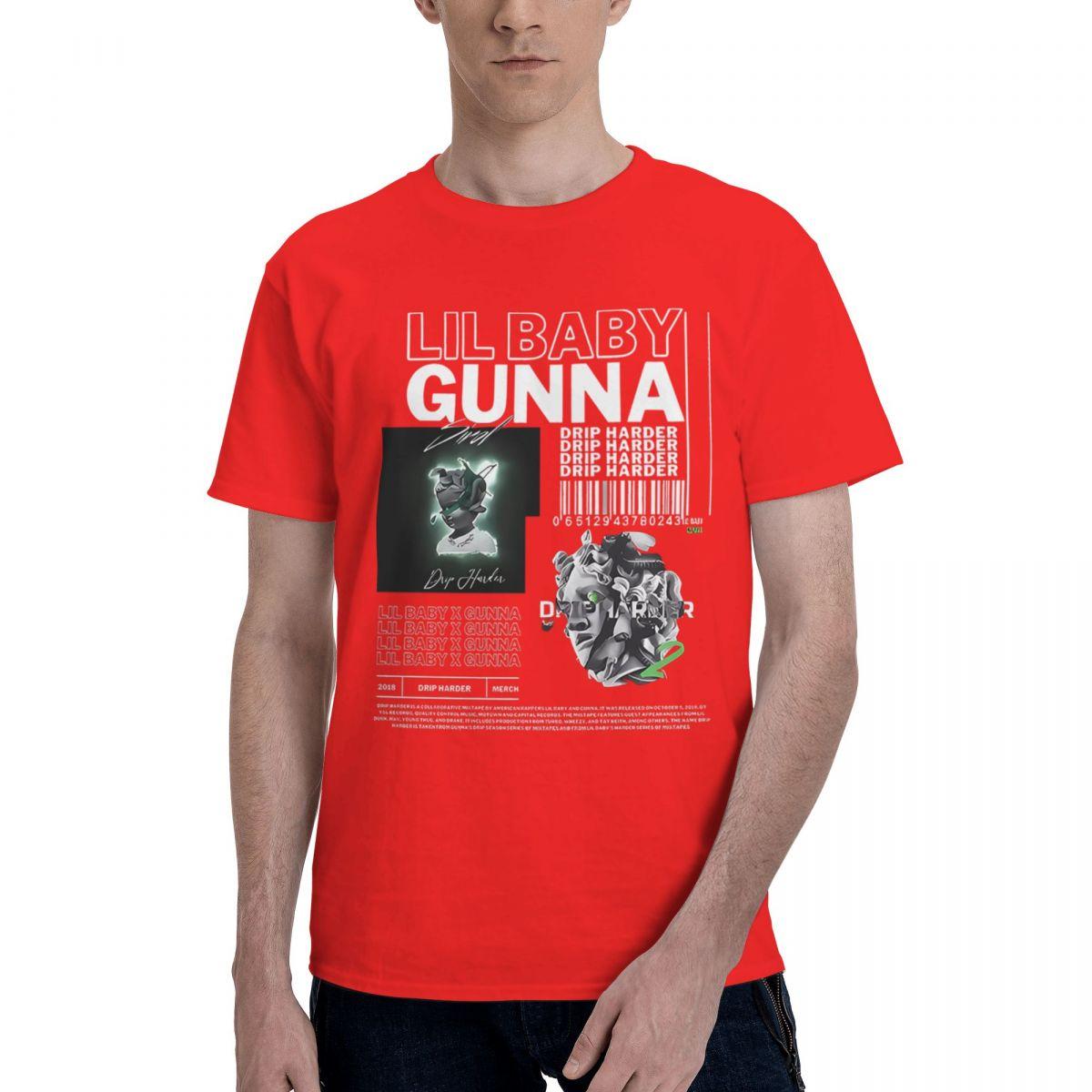 Rapper Lil Baby Gunna Drip Harder Music Album 1 100 Cotton Casual Breathable Confortable Man Mens Clothing Deals Mens Wear S