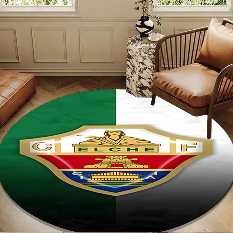 Football Elche Crest Design Round mat Home Decor, Chair rug For livingroom,Bedroom, doormat home decor Birthday Gift Christmas Gifts
