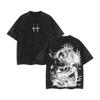 Jujutsu Kaisen Anime Choso Tryckt T-shirt Herr och Dam Tvättad T-shirt Högkvalitativa Vintage Bomulls Toppar