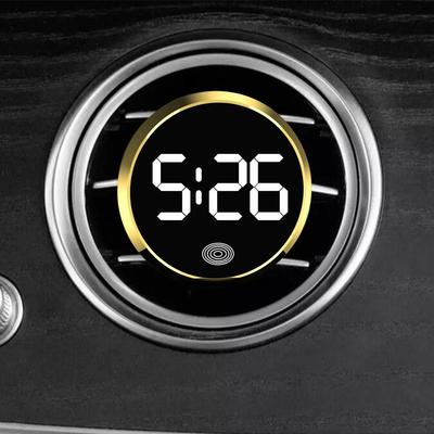 Car Luminous Car Clock Touch Type ABS Black Vehicle Watch Fashion Auto Interior Ornament Accesorios
