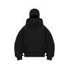 Men'S Spring Autumn Oversized Solid Color Double Hood Sweatshirt, Windproof Hooded Casual Outerwear Pullover Jacket