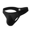 Xiaobudian Men Thong, Low-Waisted T-Shaped Cut Briefs, U Convex Supportive Pouch Panties, Elastic Fit No Slip Lightweight Underwear for Daily Wear