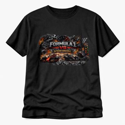 V8 Rennwagen T-Shirt Motorsport Geschwindigkeit Grand Prix Geschenk