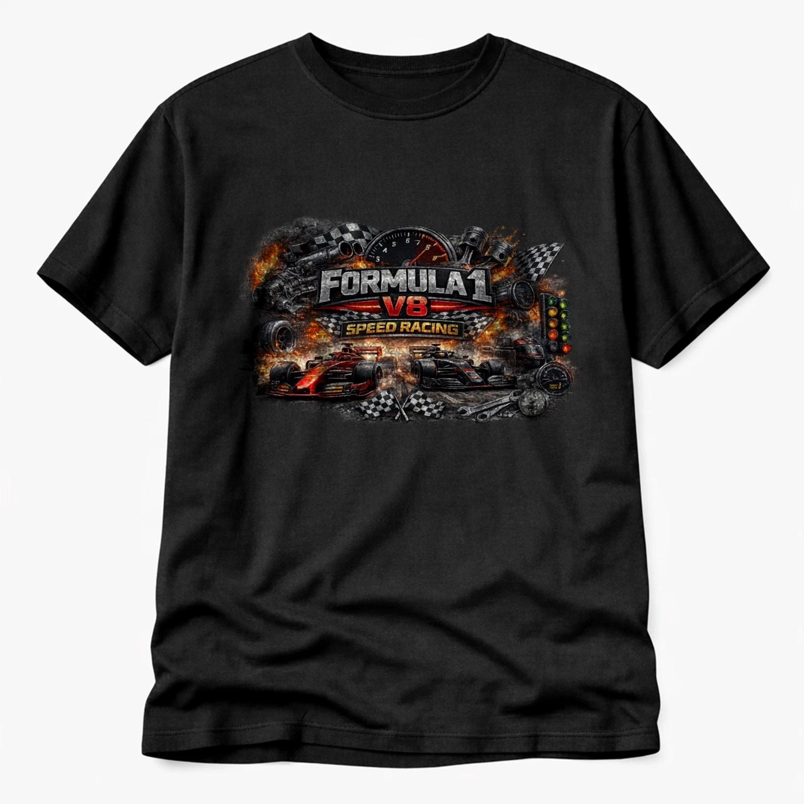 V8 Racing Car T Shirt Motorsport Speed Grand Prix Gift S
