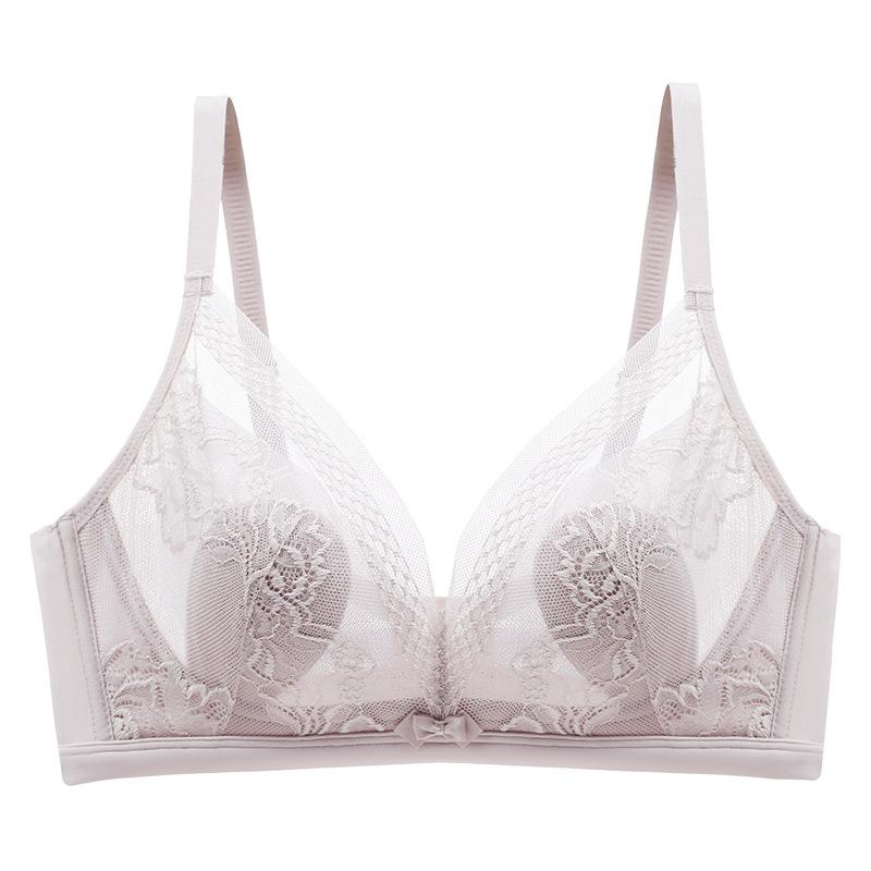 Wire-free Bunny Ear Women's Thin Cup Bra Breathable and Sexy Underwear