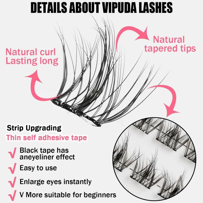Lashie - Glue-free Multipack False Eyelashes Cluster
