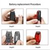 1pc LED Safety Light Clip On Waterproof Blue/Red/Green 3 Light Modes Night Strobe Flashing Walking Running Cycling Lamp