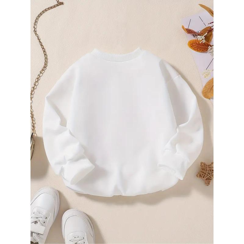 Girls' Christmas-Themed Santa Penguin Crewneck Sweatshirt, Available in Multiple Colors! Playful Santa Claus, Red-nosed Reindeer