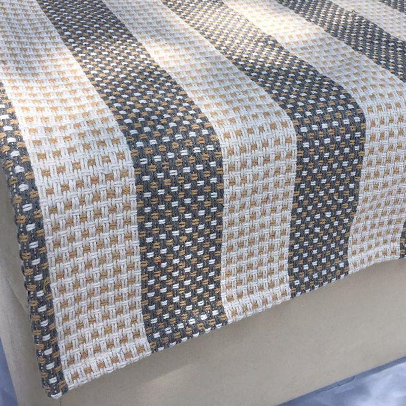 

Xindi Woven All Year Round Cotton and Linen Sofa Cushion Fabric American Minimalist Modern Cotton Woven Old Coarse Cloth Non Slip Anti-Static Gray vertical bar 45*45cm (custom shoot this)