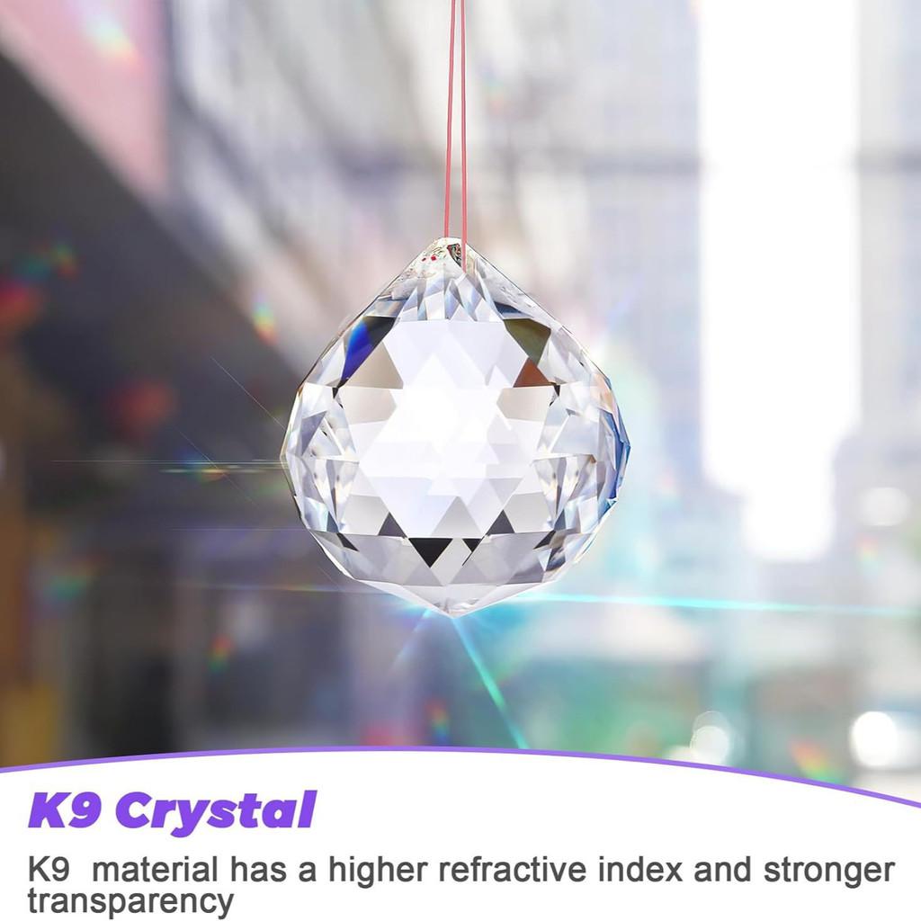24pcs Crystal Hanging Ornaments 20mm Faceted Balls For Wedding Decor And Christmas Gifts