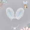 Elegant Ribbon Hair Clip Headpiece With Lace Ruffle Trim Design For Women And Girl Anime Event Gathering Hair Ornament