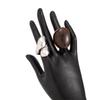 Acrylic Resin Knuckle Rings Smooth Surface Geometric Finger Rings  Aesthetic Accessories