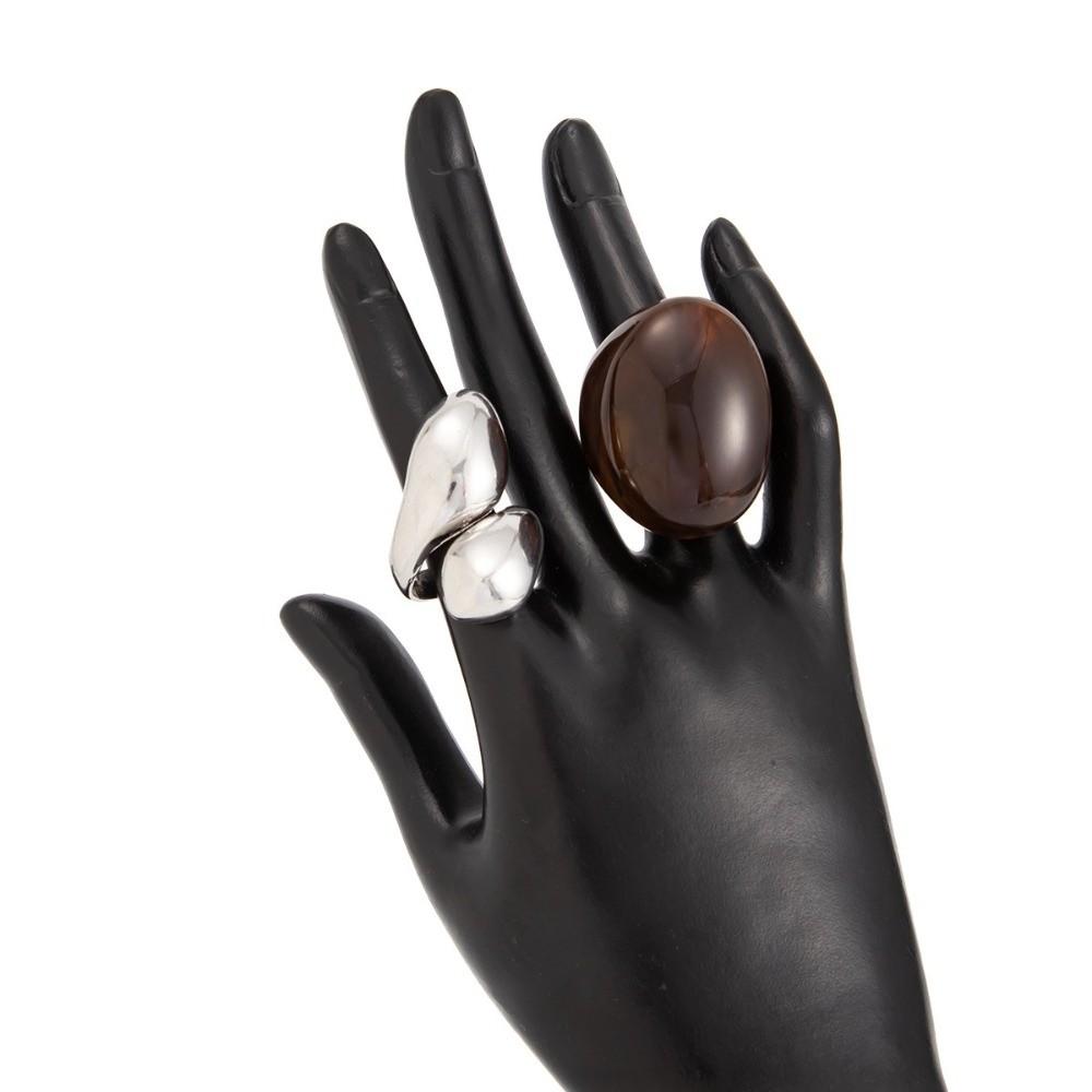 Acrylic Resin Knuckle Rings Smooth Surface Geometric Finger Rings Aesthetic Accessories