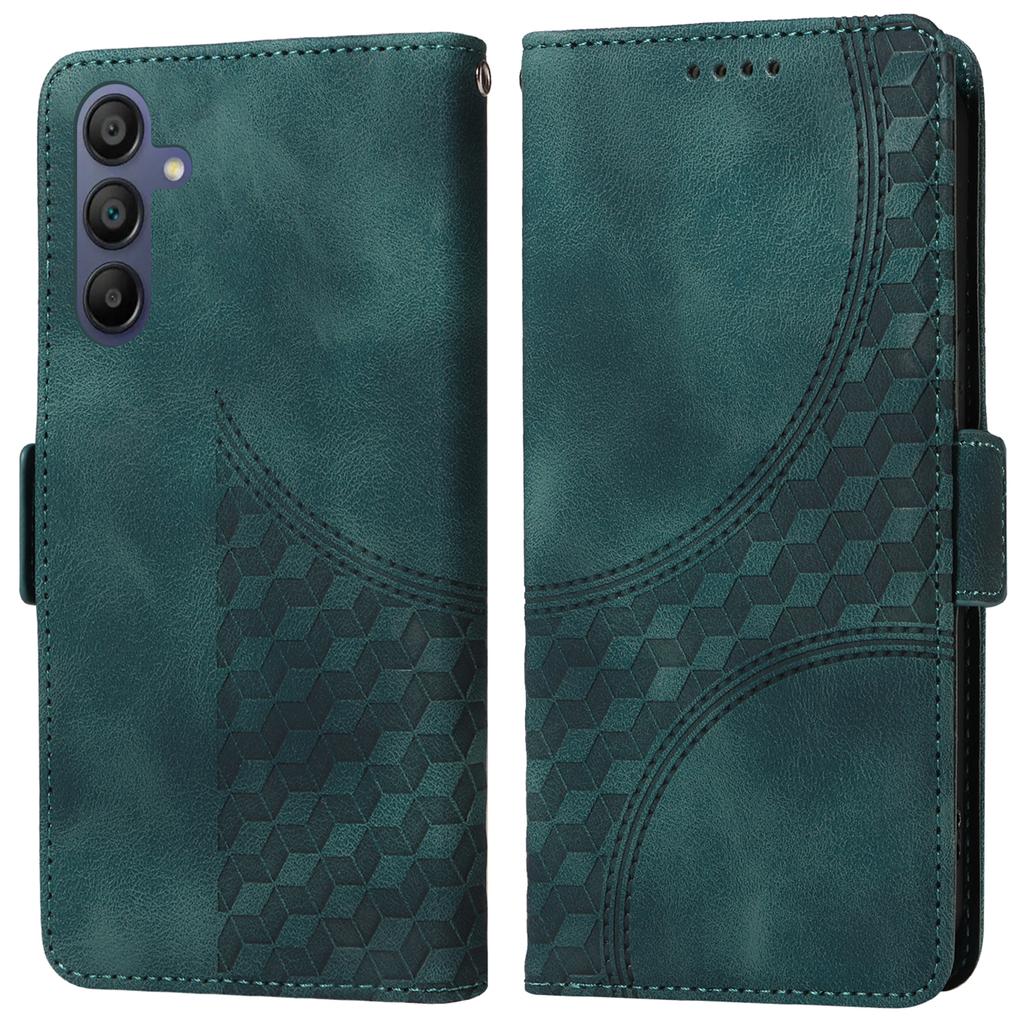 For Samsung Galaxy A17/A26 5G/A16 5G/A16 4G Case PU Leather Phone Cover Rhombus Starry Imprinted