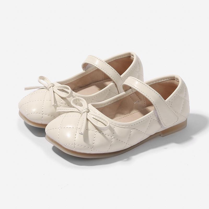 Girls' British-Style Leather Shoes - Spring/Autumn Soft Sole Flats for Little Princess.