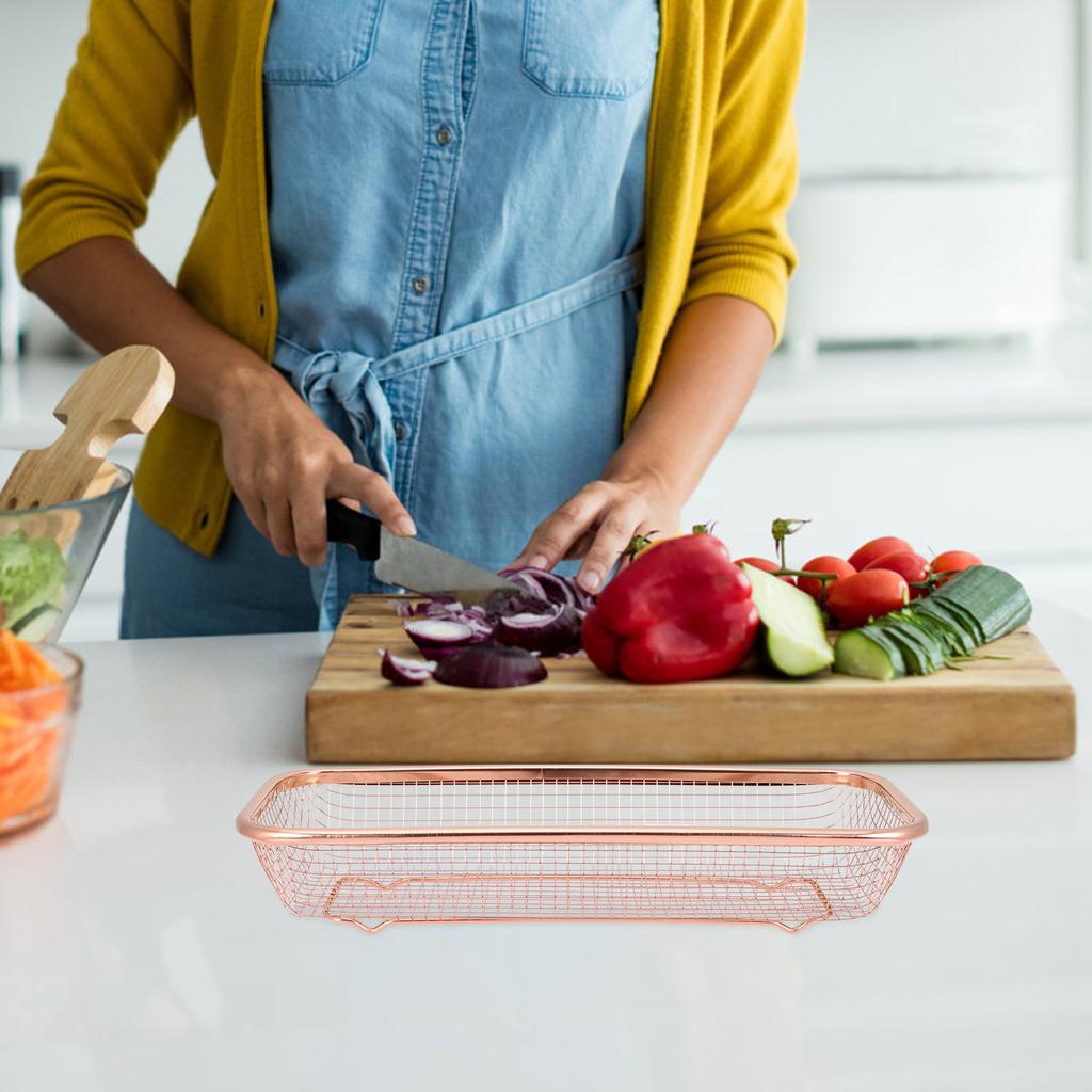 Stainless Steel Chopsticks Basket Fine Workmanship Desktop Cutlery Organizer Multipurpose Utensil Storage Jar Drain Basket