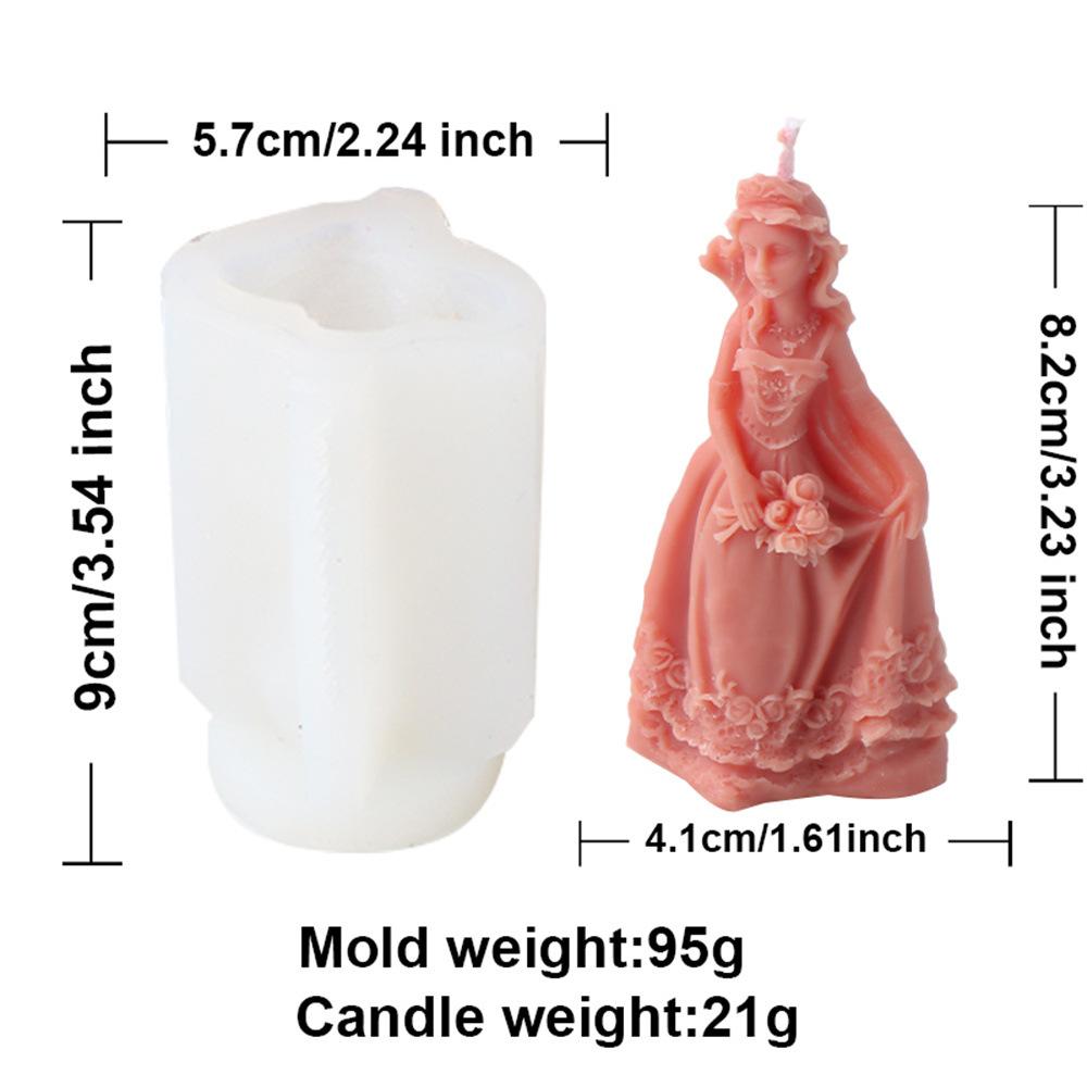 Gebetsengel Kerze Silikonform DIY Mehrstil Flügel Prinzessin Puppe Gips Harz Aromatherapie Kerzenform Heimdekoration Craf